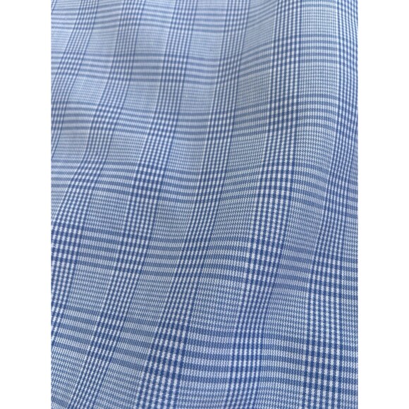 Brooks Brothers Supima Cotton French Cuff Dress Shirt Blue Micro Check 16.5-34 - Picture 7 of 13